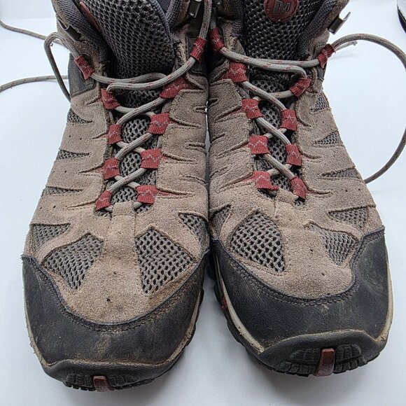 Merrell Accentor 2 Mid Waterproof Mens Size 11 Brown Outdoor Boots Camping Hike - Picture 10 of 13